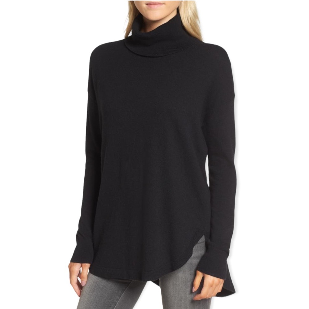 Treasure & Bond  Turtleneck Sweater Black